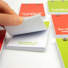 'bu küçük not' Cep Defteri Yeşil