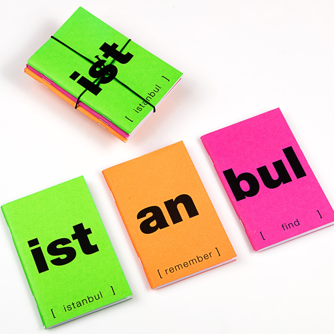 Fosforlu İstanbul 3'lü mini defter seti