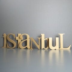 İstanbul Heykel Harfler Altın