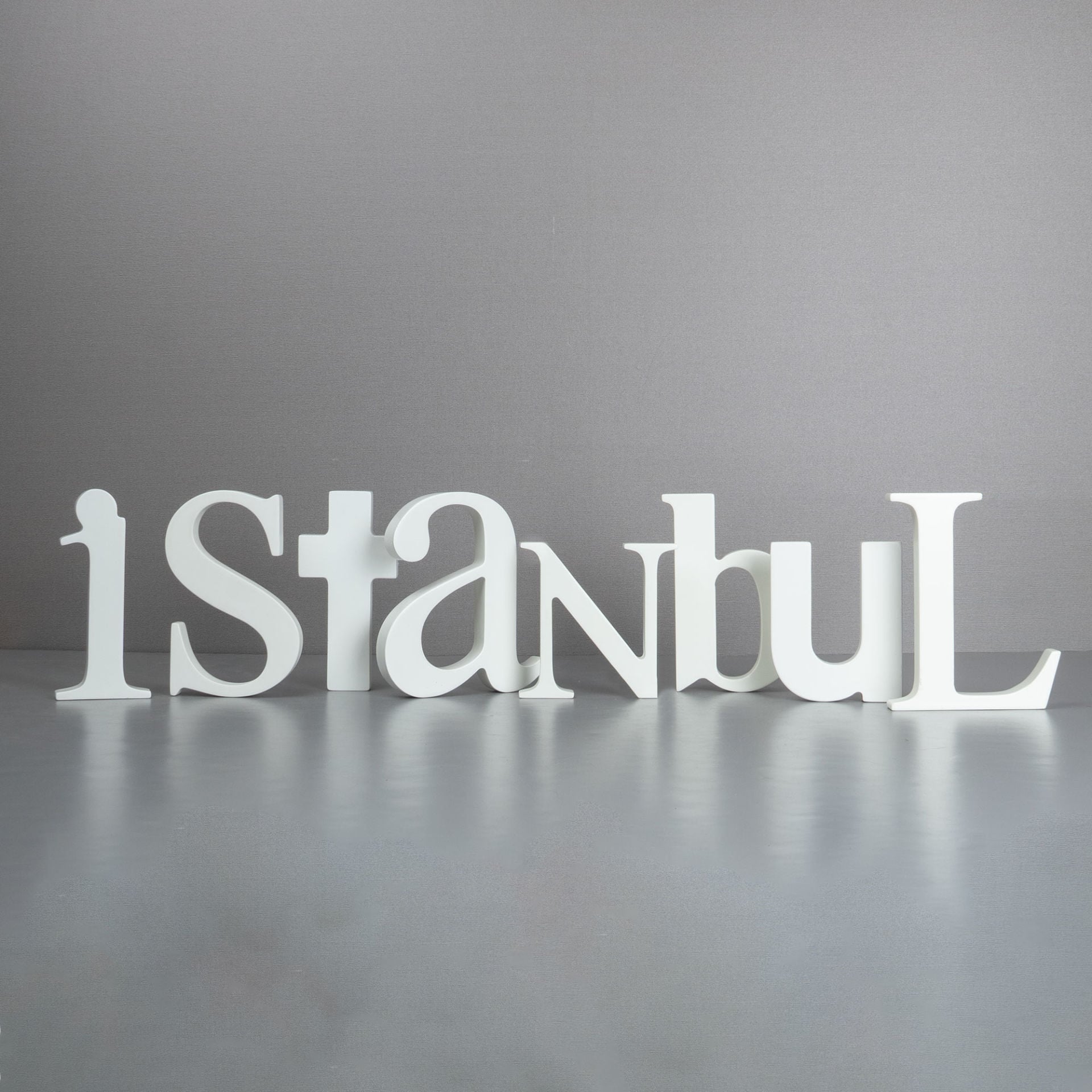 İstanbul Heykel Harfler Beyaz