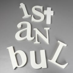 İstanbul Heykel Harfler Beyaz