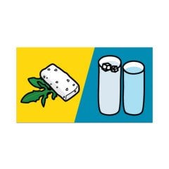 İstanbul İkonları Kartpostal - Rakı / Peynir