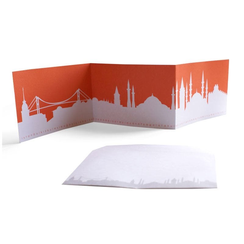 İstanbul siluet turuncu