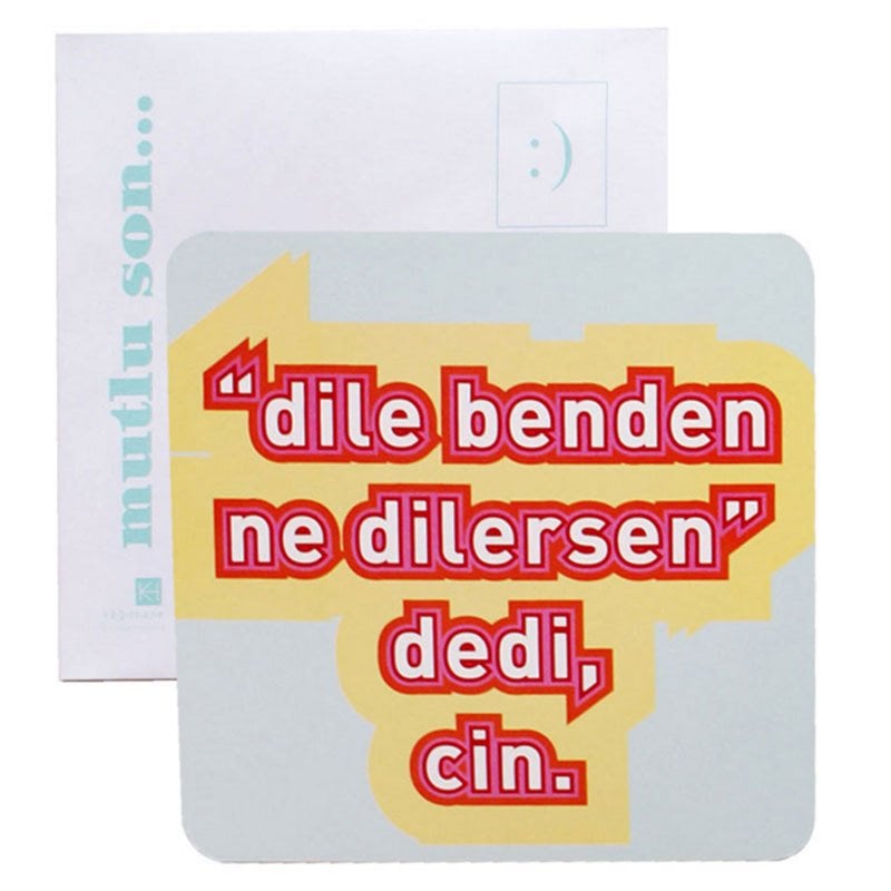Mutlu son kartpostalları - ''dile benden ne dilersen'' dedi, cin.
