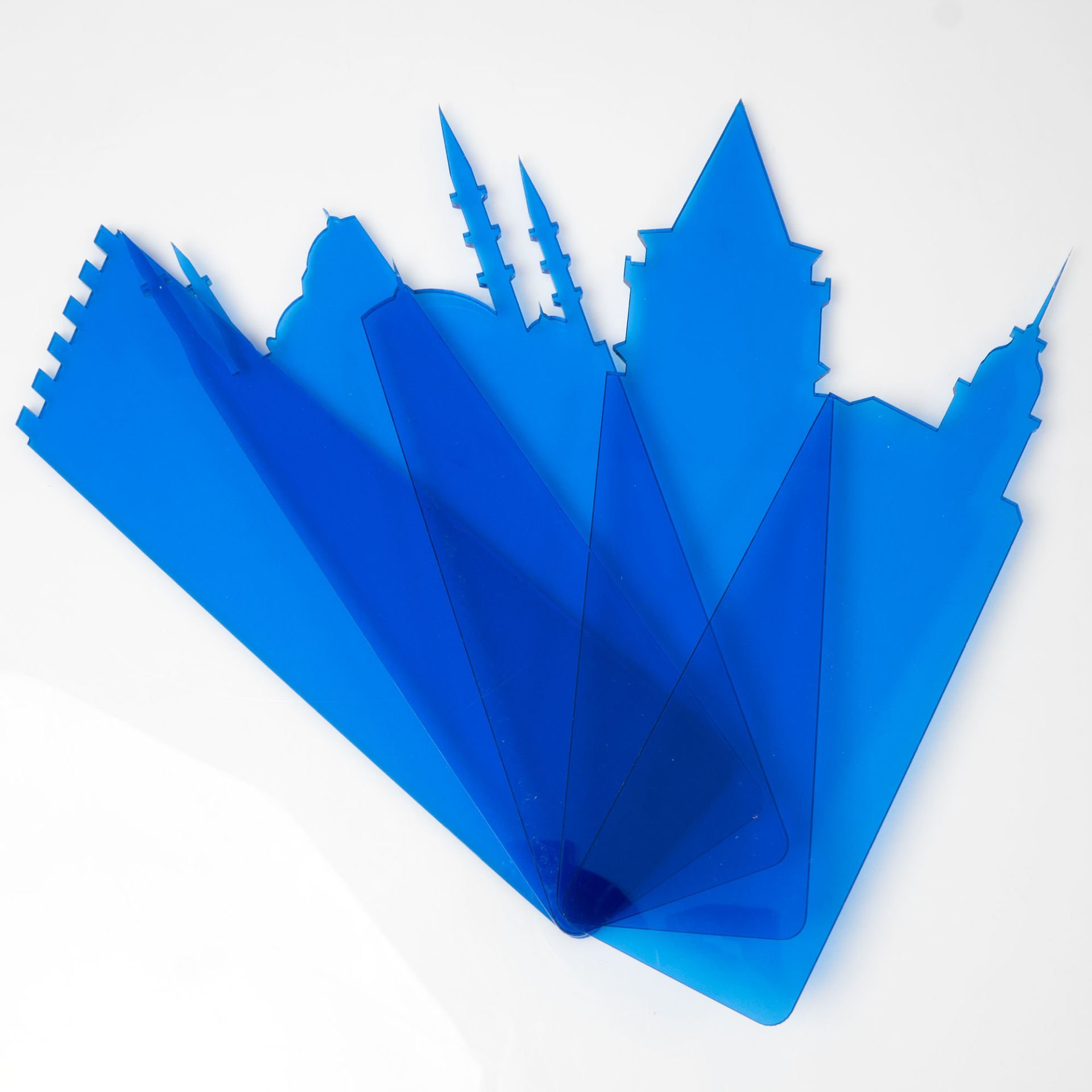 İstanbul Silueti Kitap Ayracı - Lacivert Şeffaf