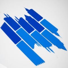 İstanbul Silueti Kitap Ayracı - Lacivert Şeffaf