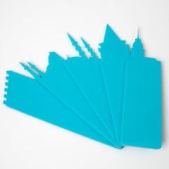 İstanbul Silueti Kitap Ayracı - Turkuaz