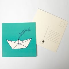 İstanbul Kâğıt Gemi Kartpostal
