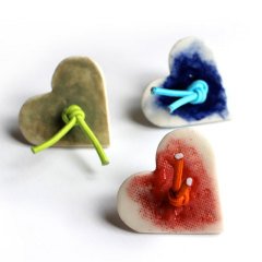 Kalp Porselen Yüzük