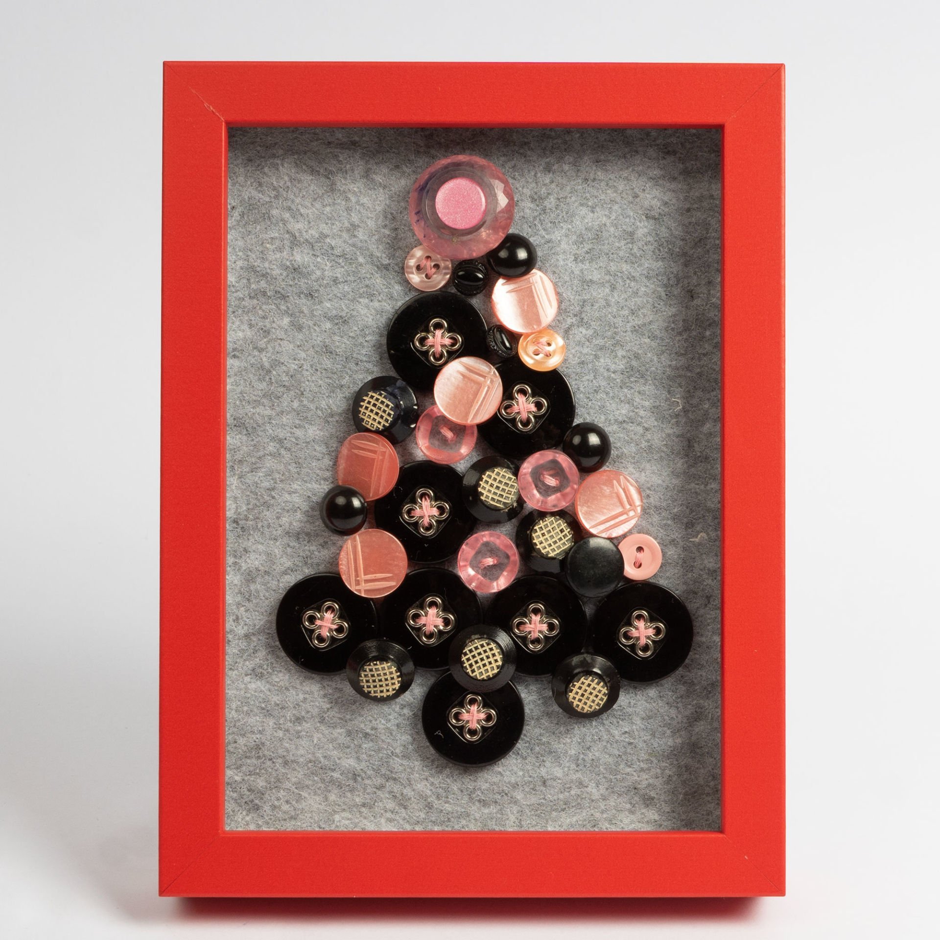 Siyah Kuğu Düğmeler Yılbaşı Ağacı