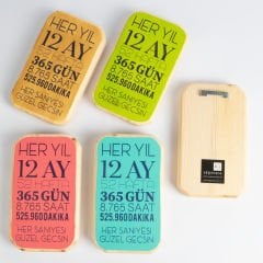 Her Saniyesi Güzel Geçsin Ahşap Pano