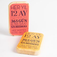 Her Saniyesi Güzel Geçsin Ahşap Pano Pembe