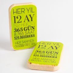 Her Saniyesi Güzel Geçsin Ahşap Pano Yeşil