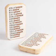 Motivasyon Ahşap Pano Beyaz