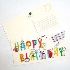 Happy Birthday Kartpostal