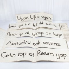 Sınıf Tahtası Okuma Fişleri