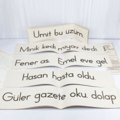 Sınıf Tahtası Okuma Fişleri