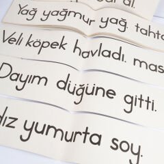 Sınıf Tahtası Okuma Fişleri