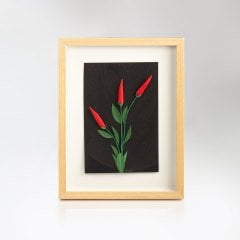 Kırmızı Biber Çerçeveli Aranjman