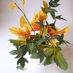 Sonbahar Temalı Kâğıt Çiçek