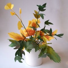 Sonbahar Temalı Kâğıt Çiçek