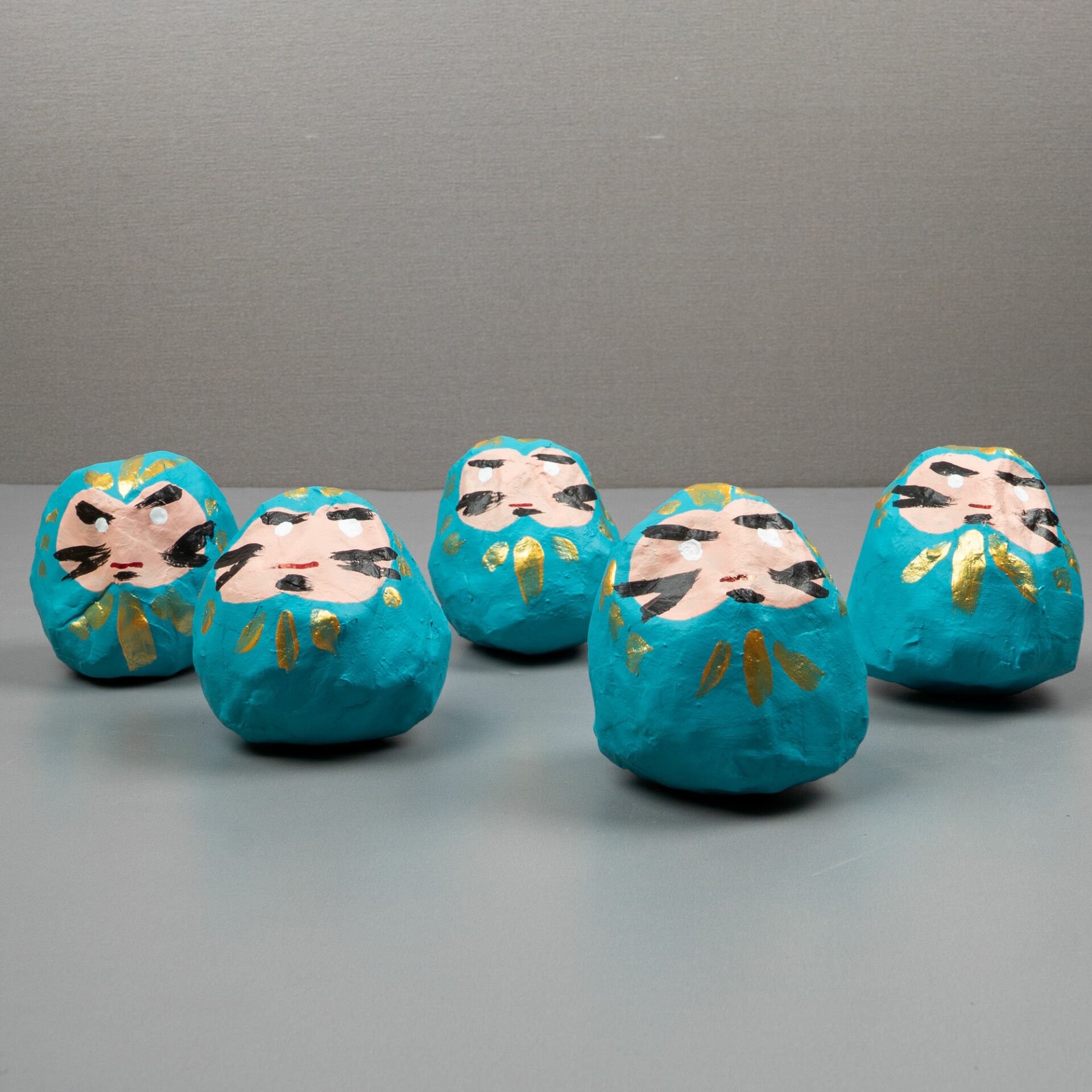 Dilek Bebeği Daruma - Turkuaz