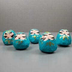 Dilek Bebeği Daruma - Turkuaz