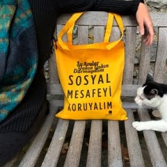 Sosyal Mesafeyi Koruyalım Çanta